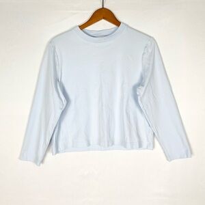 NU-IN Blue Crewneck Long Sleeve Long Crop Size XL